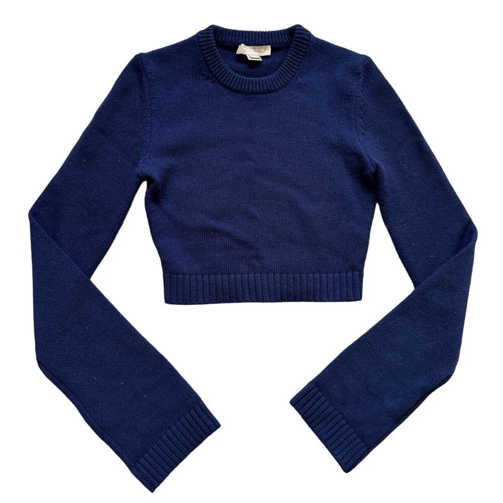 Michael Kors Collection Cashmere Crop Top Sweater